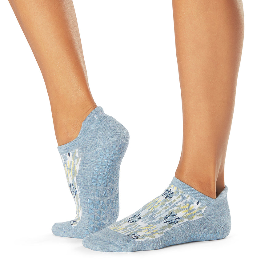 CHEY Tavi Noir Grip Sock - Aqua/Aloha Shell Small