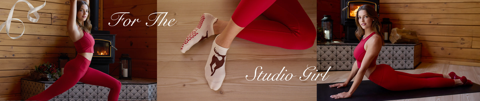 Gift Guide For The Studio Girl wearing red matching set