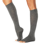 Half Toe Scrunch Knee High Grip Socks