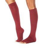 # Half Toe Scrunch Knee High Grip Socks | Leg Warmers | ToeSox – ToeSox | Tavi | Vooray