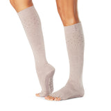 Half Toe Scrunch Knee High Grip Socks