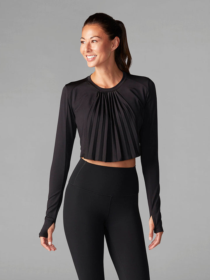 # Pleated Long Sleeve Top * | Tops > Long Sleeve | Tavi – ToeSox | Tavi | Vooray