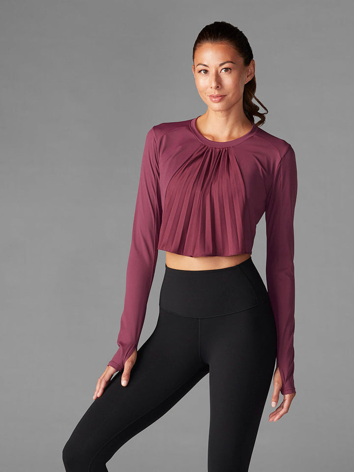# Pleated Long Sleeve Top * | Tops > Long Sleeve | Tavi – ToeSox | Tavi | Vooray
