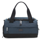boost duffel steel blue front view athletic gym bag