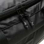 boost duffel matte black zipper detail view athletic gym bag