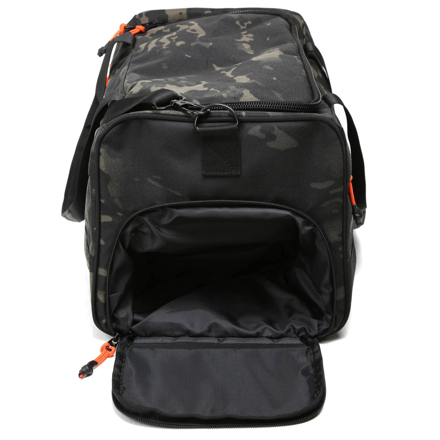 boost xl duffel abstract camo side shoe pocket view athletic gym bag