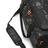 boost xl duffel abstract camo shoulder strap detail view athletic gym bag