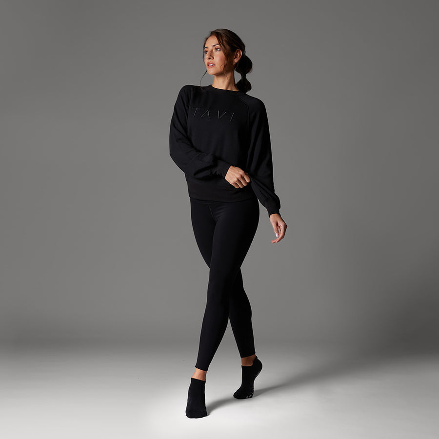 # Tavi Ease Crew Sweatshirt | Tops > Sweaters & Hoodies | Tavi – ToeSox | Tavi | Vooray