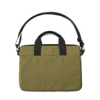 laptop sleeve olive green back view everyday work commute