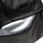 trainer duffel black foil waterproof pocket detail active duffel