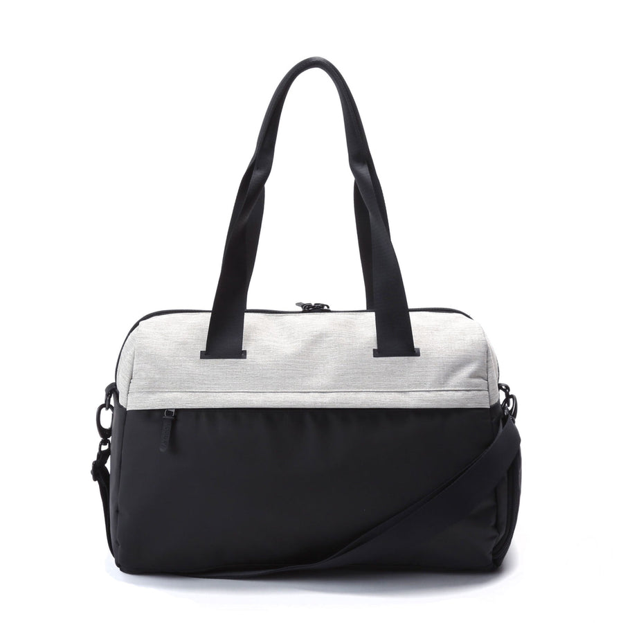 trainer duffel heather gray back view active duffel