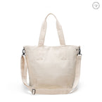 zoey tote natural cotton back strap view eco everyday cotton