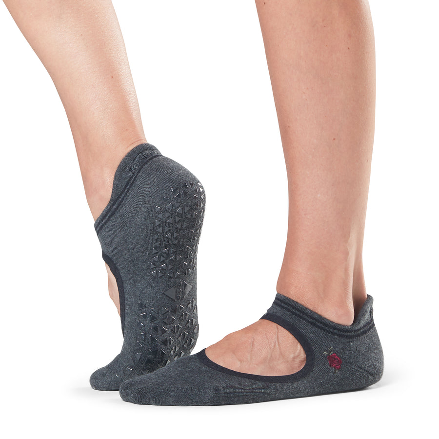 Tavi Noir Revelation Emma Grip Socks suitable for Yoga, Pilates- Medium/  New