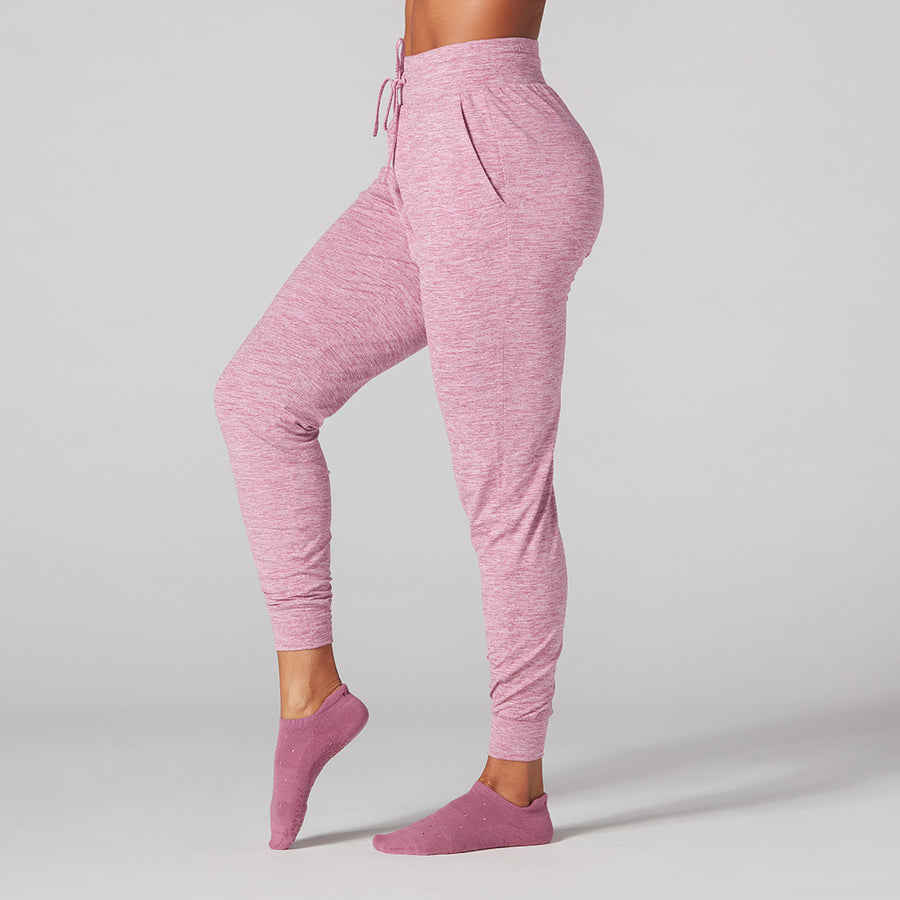 Brushed Tec Knit High Waisted Jogger