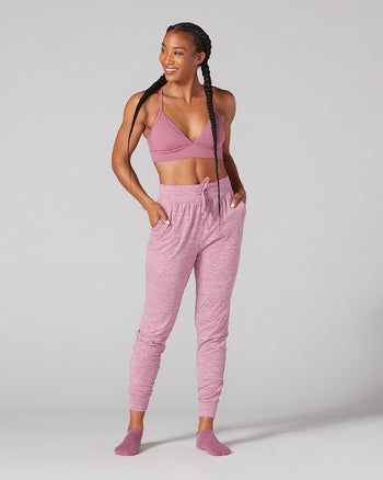 # Brushed Tec Knit High Waisted Jogger * | Bottoms > Leggings | Tavi – ToeSox | Tavi | Vooray