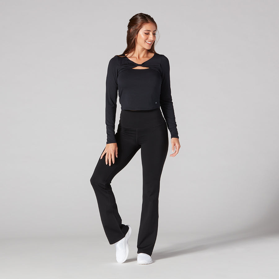 # Form Cropped Long Sleeve | Tops > Long Sleeve | Tavi – ToeSox | Tavi | Vooray