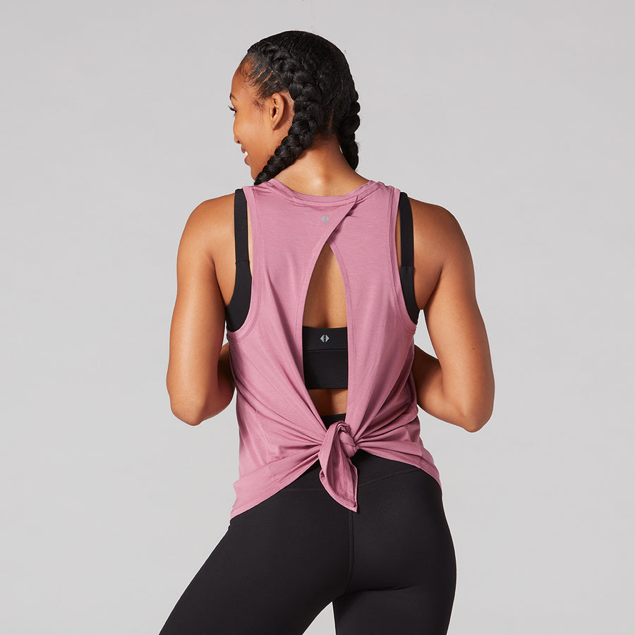 Tie back yoga cheap tank