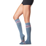 Half Toe Scrunch Knee High Grip Socks *