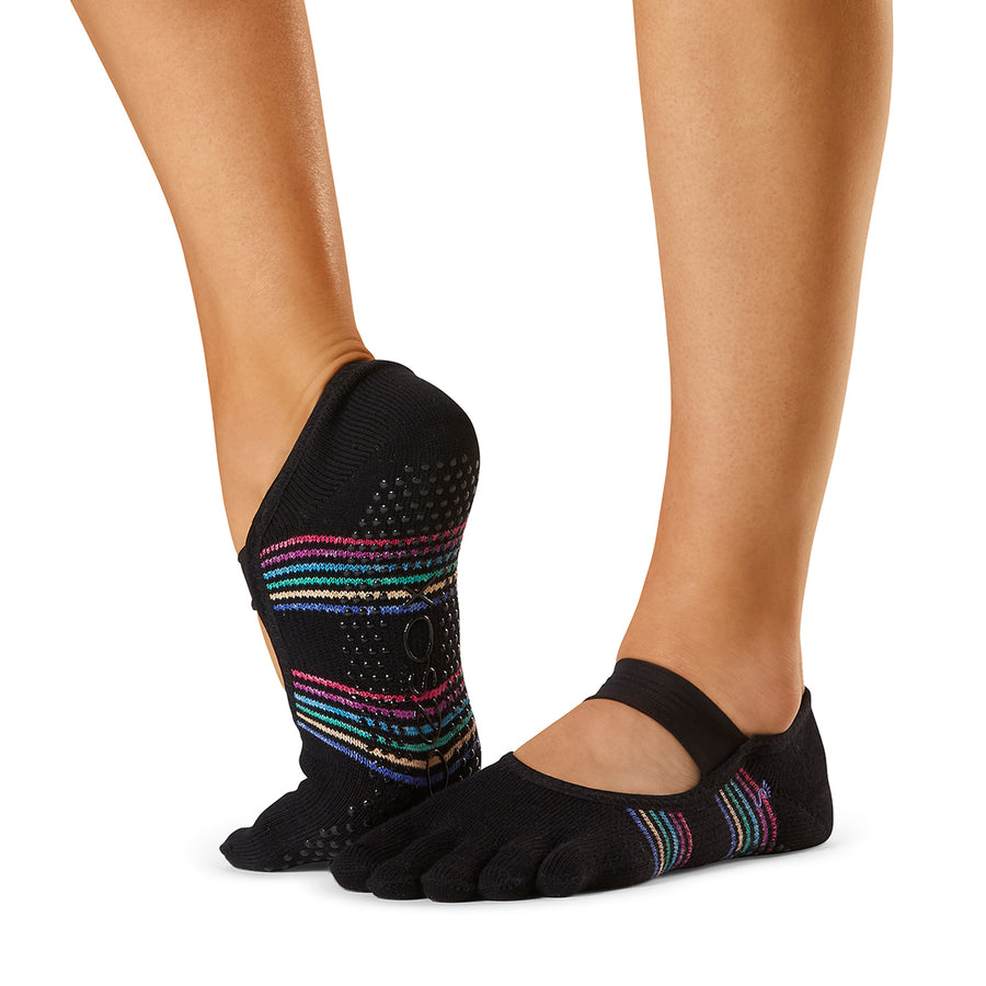 Half Toe Mia Grip Socks | Grip Toe Socks | Toesox Pride / M