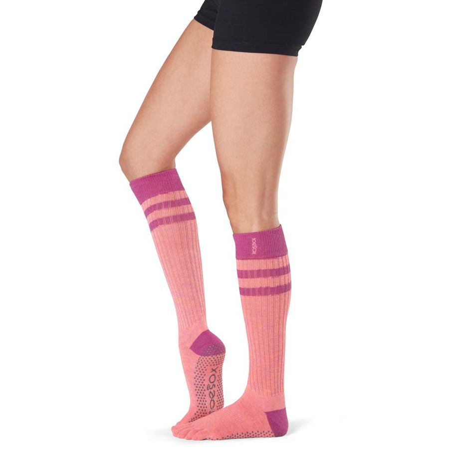 # Full Toe Scrunch Knee High Grip Socks * | Leg Warmers | ToeSox – ToeSox | Tavi | Vooray