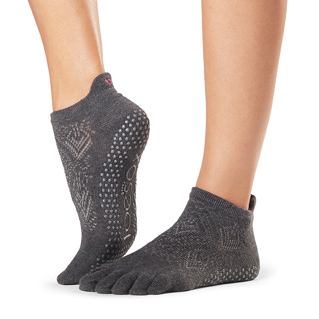 Buy toesoxLow Rise Full Toe Grip Socks – Non-Slip Pilates Socks